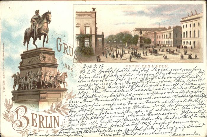 Berlin Kaiser Wilhelm Denkmal Unter den Linden