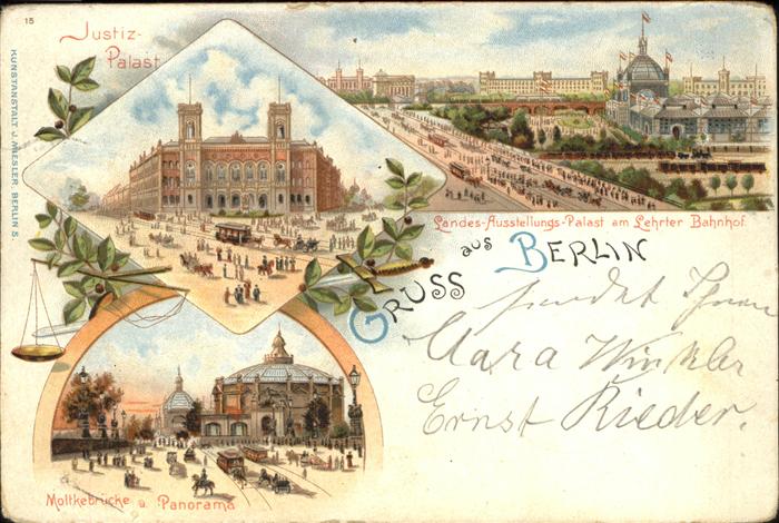 Berlin Landesausstellungs-Palast Lehrter Bahnh