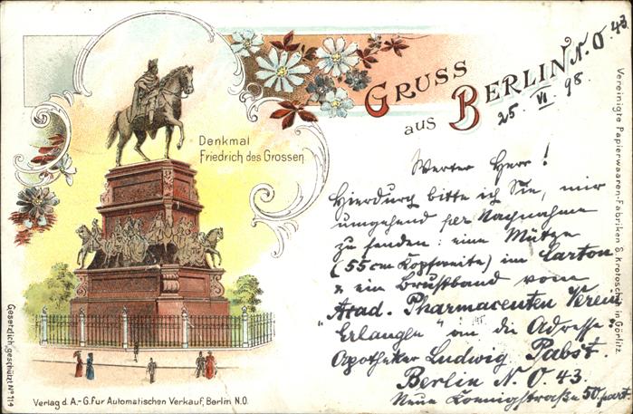 Berlin Denkmal Friedrich der Grosse