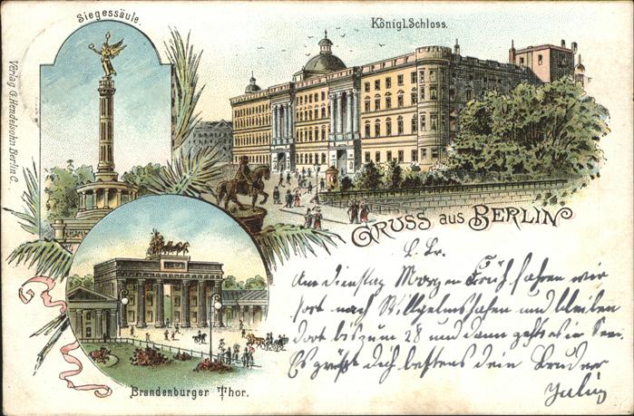 Berlin Siegessäule Brandenburger Thor Königlic