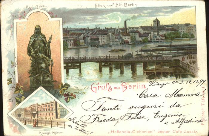 Berlin Heilige Gertrud Königliche Münze Panora