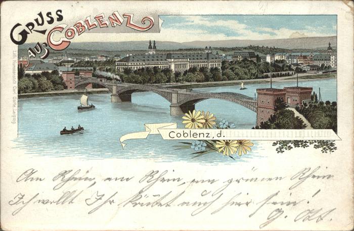 Coblenz Koblenz Rhein Bruecke Boot