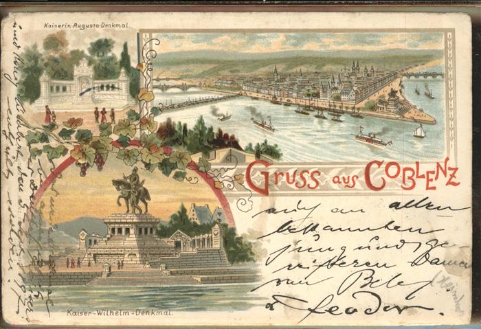 Coblenz Koblenz Kaiserin Augusta Denkmal Kaiser Wilhelm