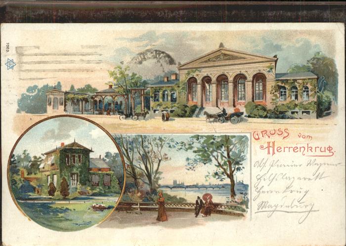 Herrenkrug Partie an der Elbe