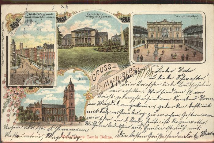 Magdeburg Hasselbachbrunnen Friedrich Wilhelm Gar