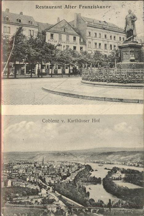 Coblenz Koblenz Restaurant Alter Franziskaner Denkmal P