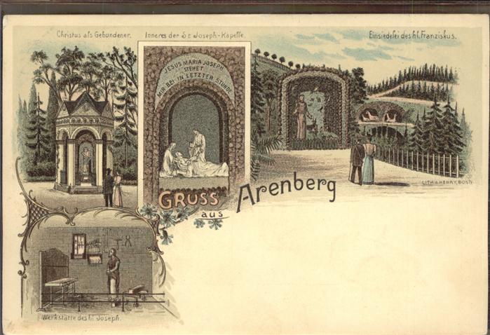 Arenberg Koblenz St. Joseph Kapelle Christus Werkstatt Einsiedelei Franziskus