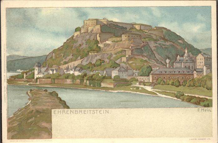 Koblenz Rhein Festung Ehrenbreitstein Rhein Künstlerk