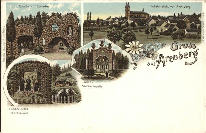 Arenberg Koblenz Kloster Kapelle Hl. Franziskus Grotte v