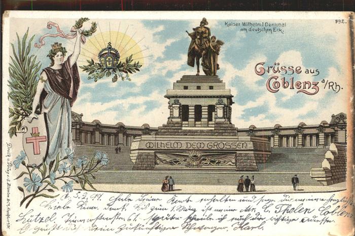 Coblenz Koblenz Denkmal Kaiser Wilhelm I Deutsches Eck