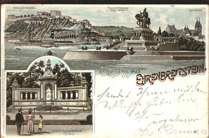 Coblenz Koblenz Festung Ehrenbreitstein Denkmal Kaiser
