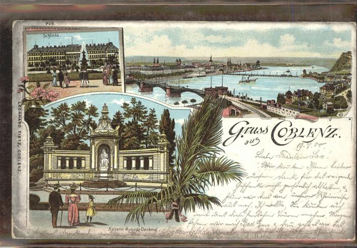 Koblenz Rhein Schloss Kaiserin Augusta Denkmal