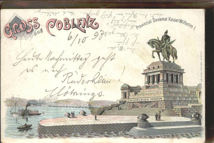 Koblenz Rhein Kaiser Wilhelm I Denkmal