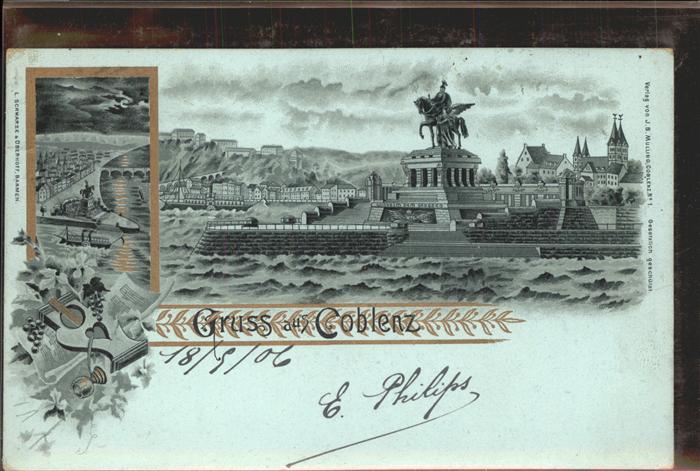 Koblenz Rhein Kaiser Wilhelm Denkmal