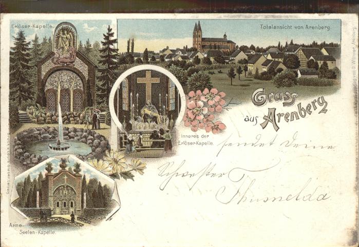 Arenberg Koblenz Totalansicht Erlöser Kapelle Inneres Ar