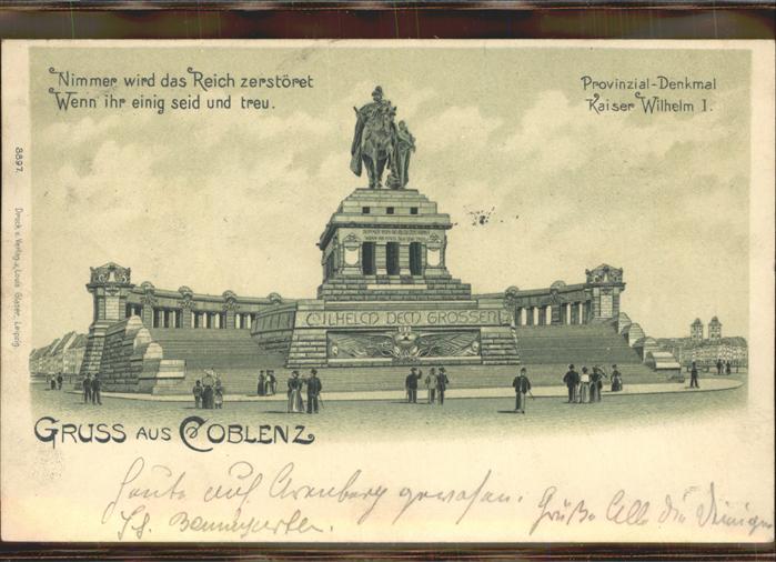 Koblenz Rhein Kaiser Wilhelm Denkmal