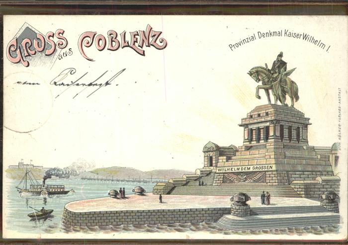 Koblenz Rhein Kaiser Wilhelm Denkmal