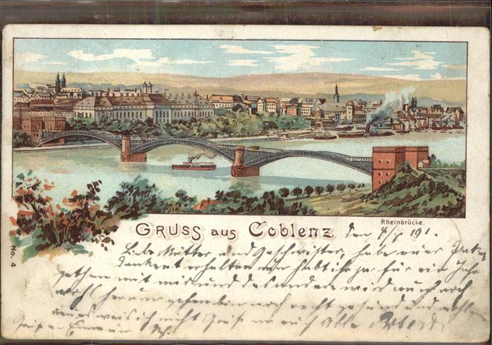 Coblenz Koblenz Rheinbrücke