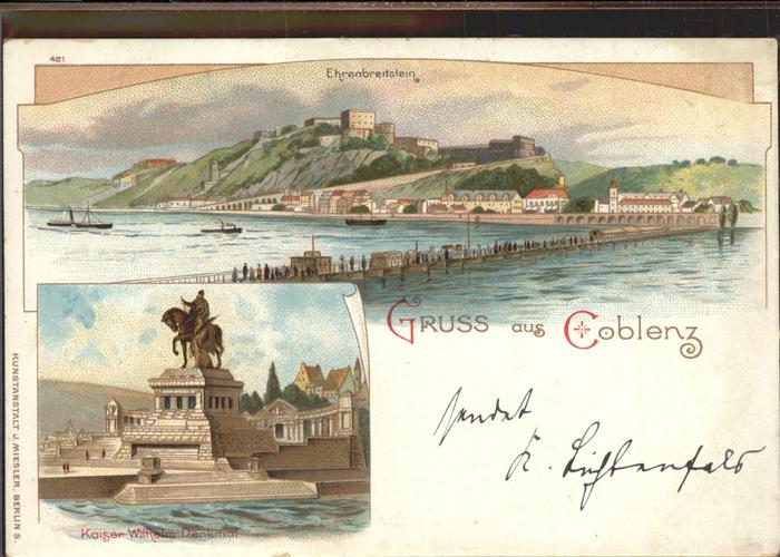 Koblenz Rhein Kaiser Wilhelm Denkmal Ehrenbreitstein