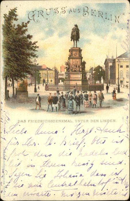 Berlin Friedrichsdenkmal Unter den Linden