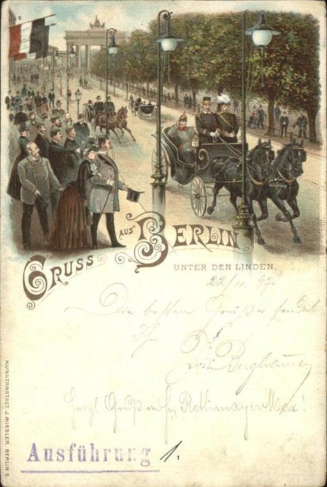 Berlin Unter den Linden Pferdekutschen