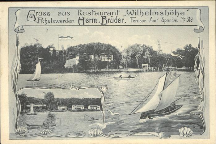 Pichelswerder Berlin Partie am Restaurant Wilhelmshöhe