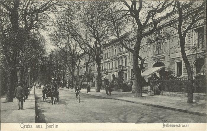 Berlin Bellevuestrasse Pferdedroschke