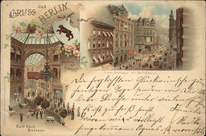 Berlin Friedrich Strasse Passage Cafe Keck