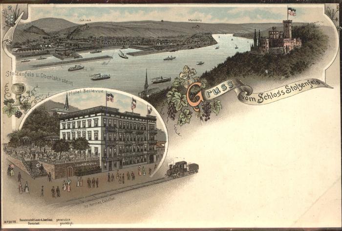 Stolzenfels Panorama Oberlahnstein Rhein Hotel Bell