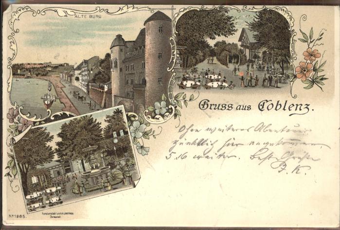 Coblenz Koblenz Alte Burg Brunnen