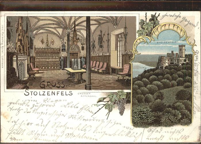 Stolzenfels Schloss Rittersaal