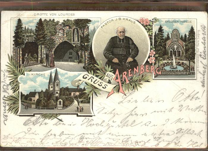 Arenberg Koblenz Kirche Pastor Kraus Kapelle Grotte von Lourdes