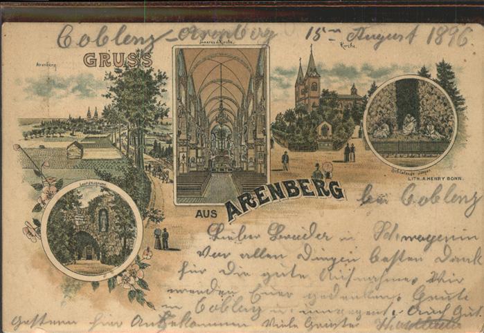 Arenberg Koblenz Kirche Grotte