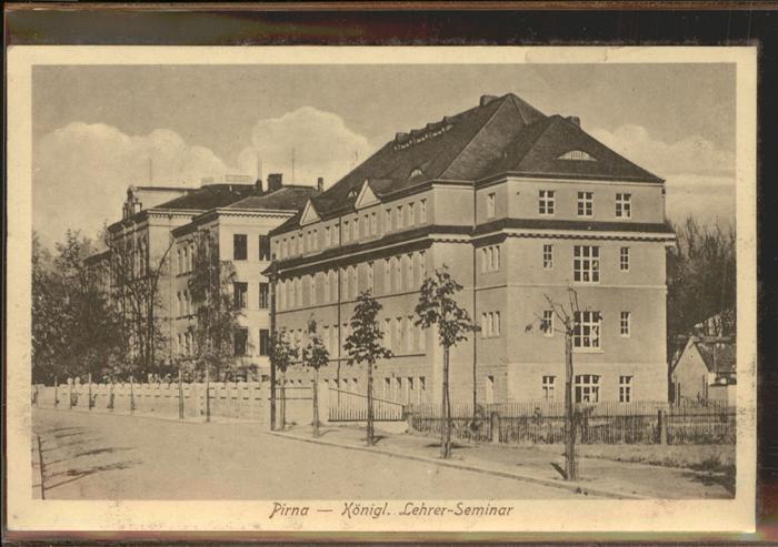 Pirna Elbe Sachsen Koenigliches Lehrer Seminar