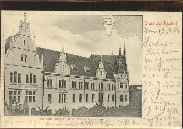 Rixdorf Berlin Amtsgericht Berliner Strasse