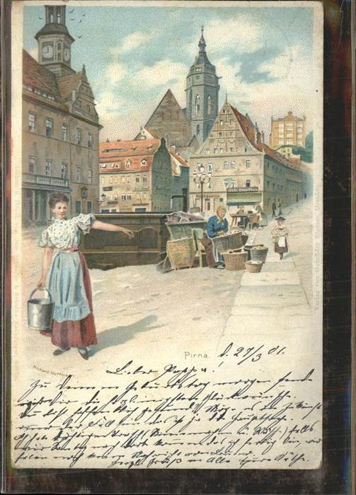 Pirna Elbe Sachsen Marktfrauen Kirche