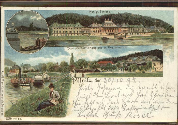 Pillnitz Koenigliches Schloss Dampfschiff Landeplatz Restauration