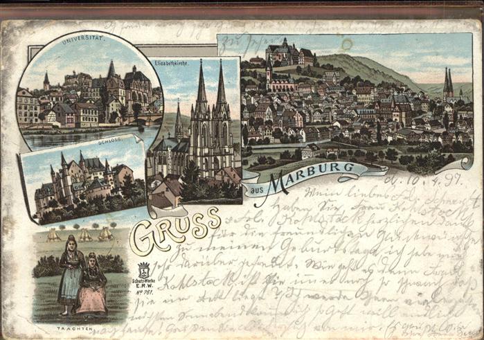 Marburg Lahn Universität Schloss Elisabeth Kirche Tr