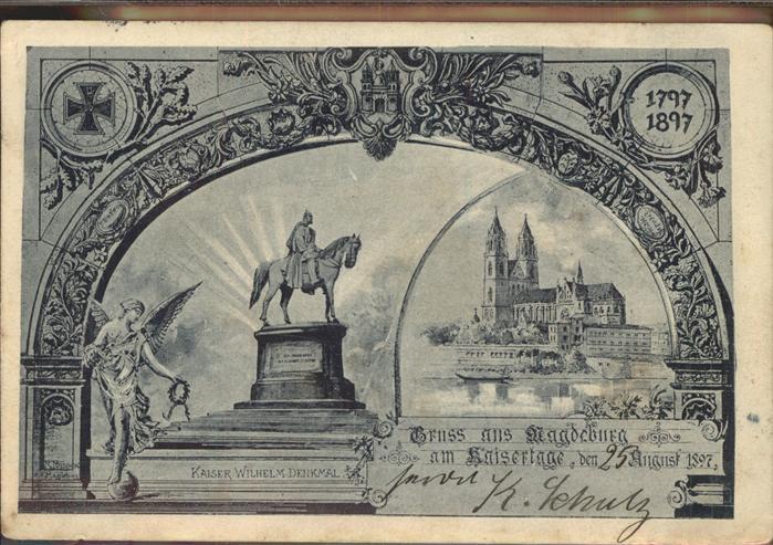 Magdeburg Kaiser Wilhelm Denkmal Dom