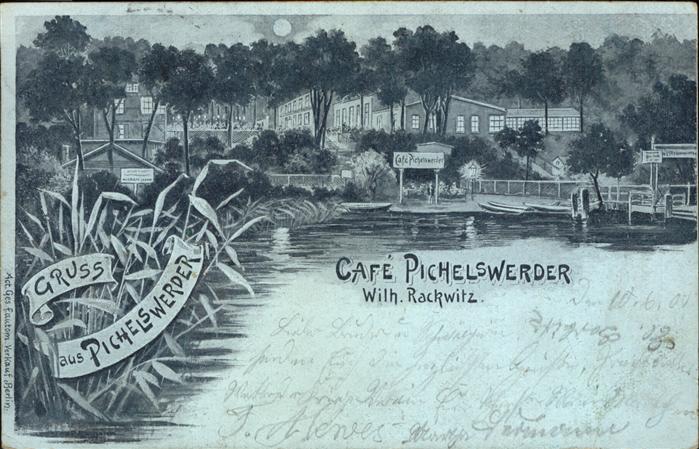 Rackwitz Cafe Pichelswerder im Mondschein