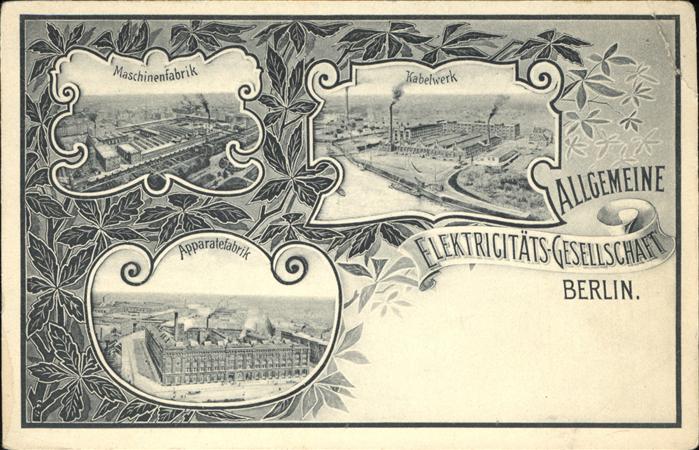 Berlin Elektricitäts Gesellschaft Fabrik Indus
