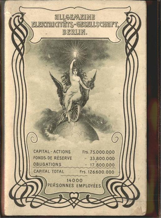 Berlin Elektricitäts Gesellschaft Aufklappkart