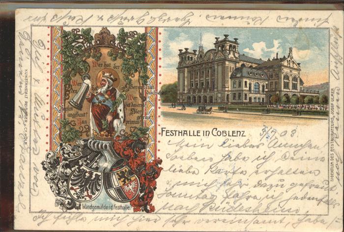 Coblenz Koblenz Festhalle Wappen