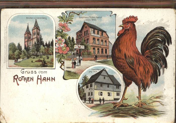 Arenberg Koblenz Kirche Gasthaus Rother Hahn Stammhaus