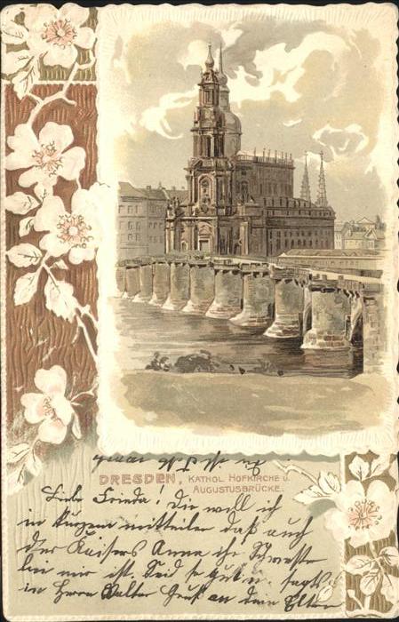 Dresden kath. Hofkirche Augustusbrücke