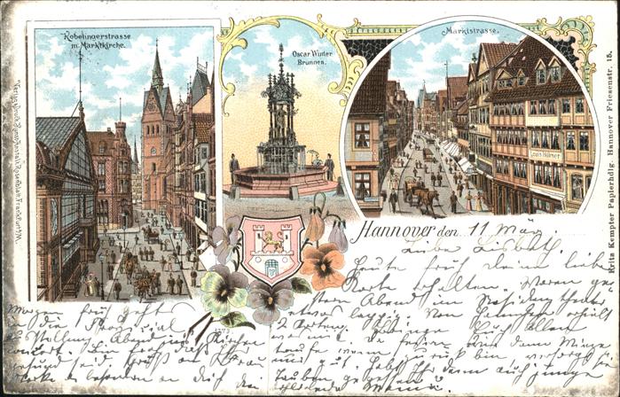 Hannover Marktstrasse Kobelingerstrasse Marktkir