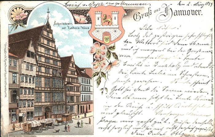 Hannover Schmiedestr. Laibniz-Haus