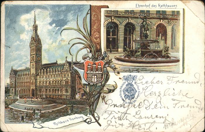 HAMBURG  CITY Ehrenhof Rathaus