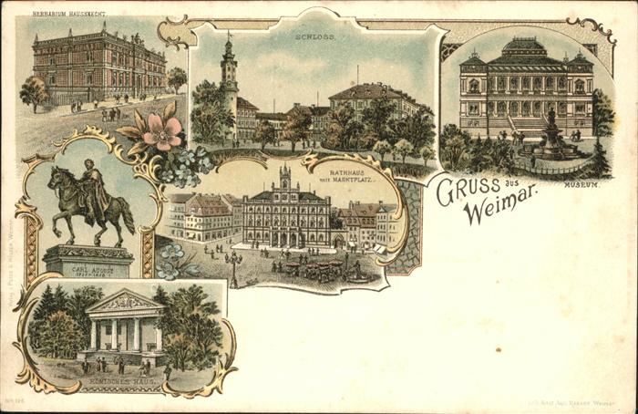 Weimar Thueringen Museum Schloss Römisches Haus Rathaus M