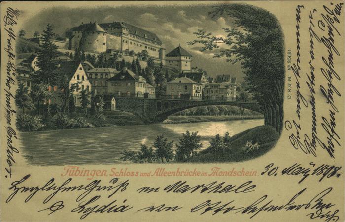 Tuebingen Schloss Alleenbrücke